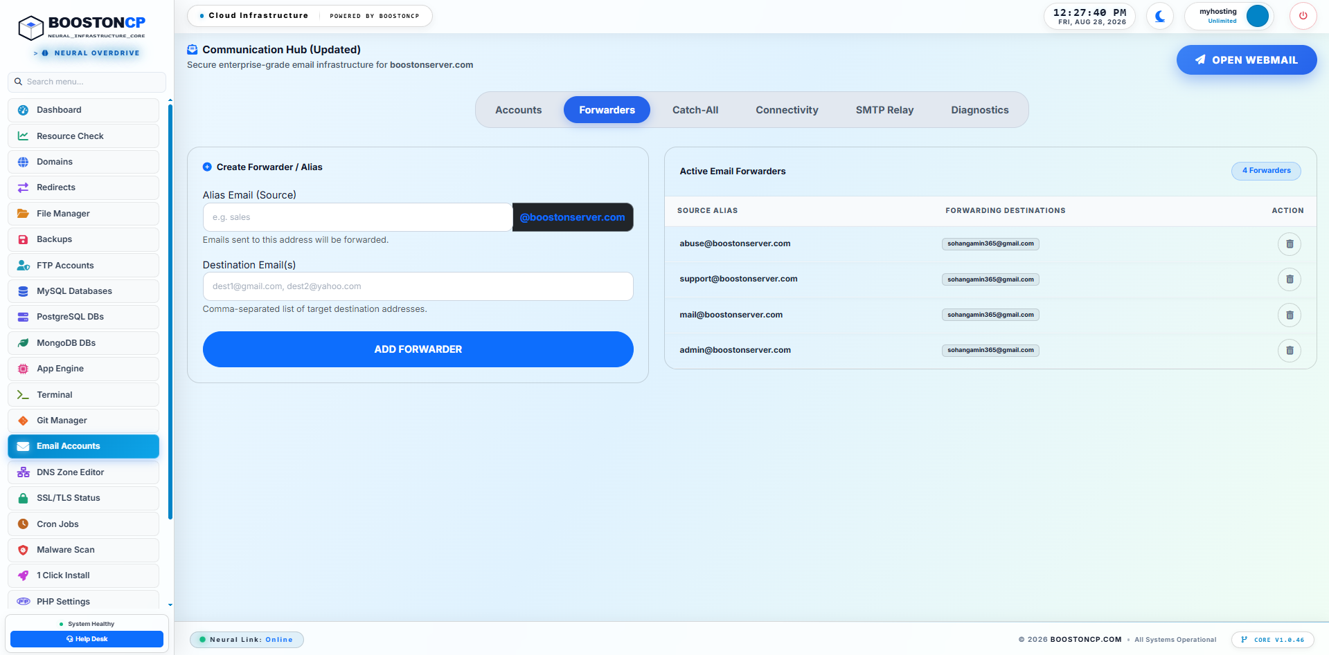 How to Setup a Free Private Mail Server with Postfix, Dovecot & SnappyMail (2026) Illustration