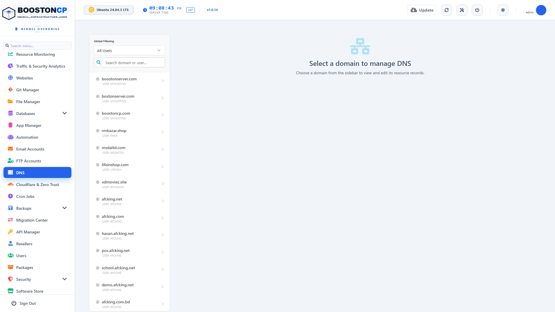 BoostonCP DNS Zone Editor