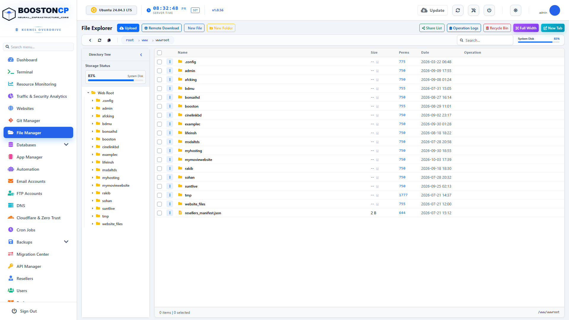 BoostonCP File Manager Main Explorer