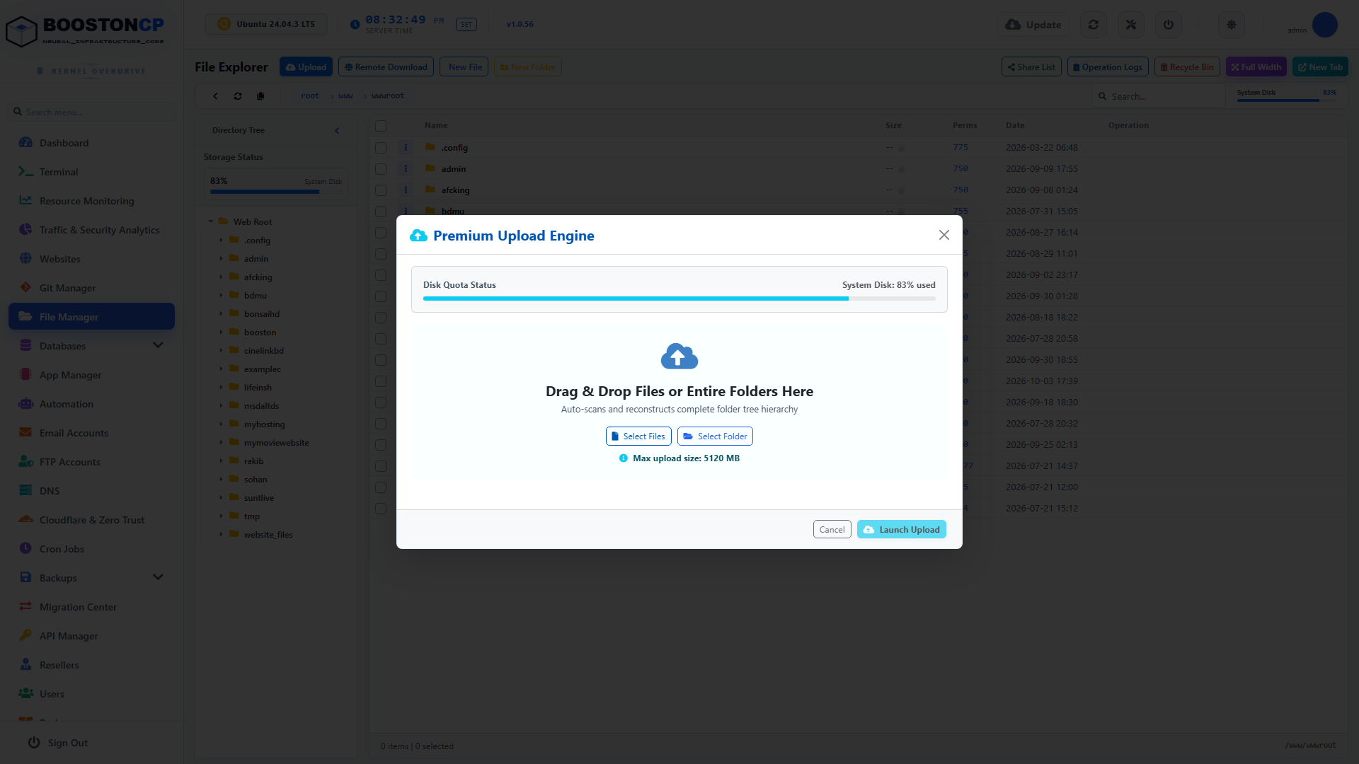BoostonCP File Upload Modal