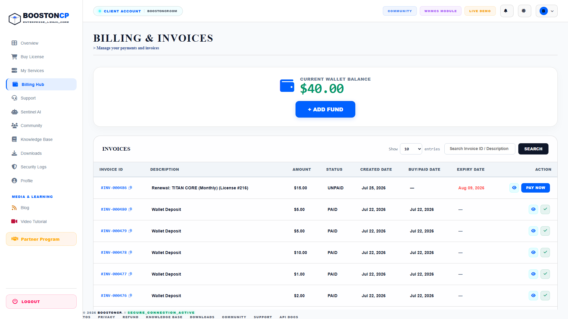 BoostonCP Billing & Invoices Hub