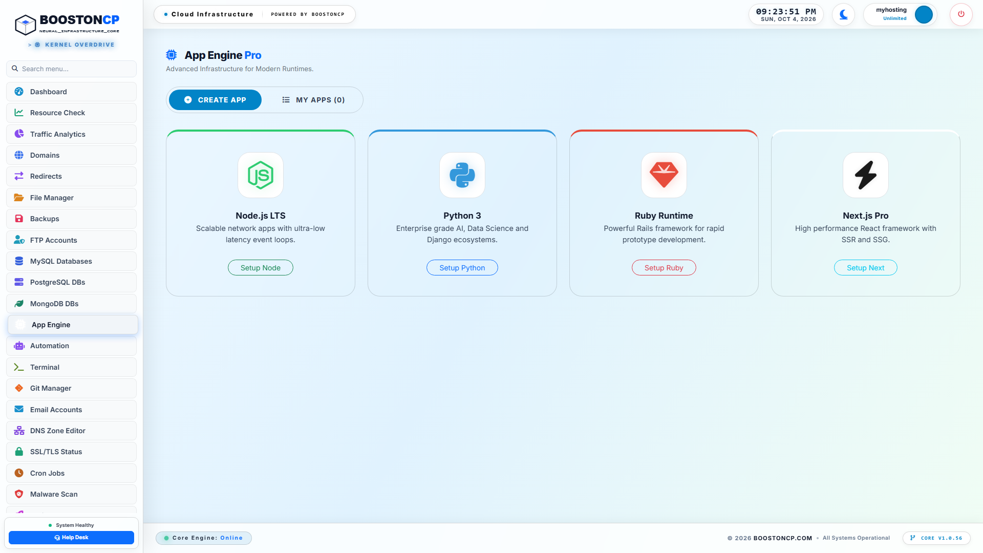 BoostonCP App Engine Runtime Catalog