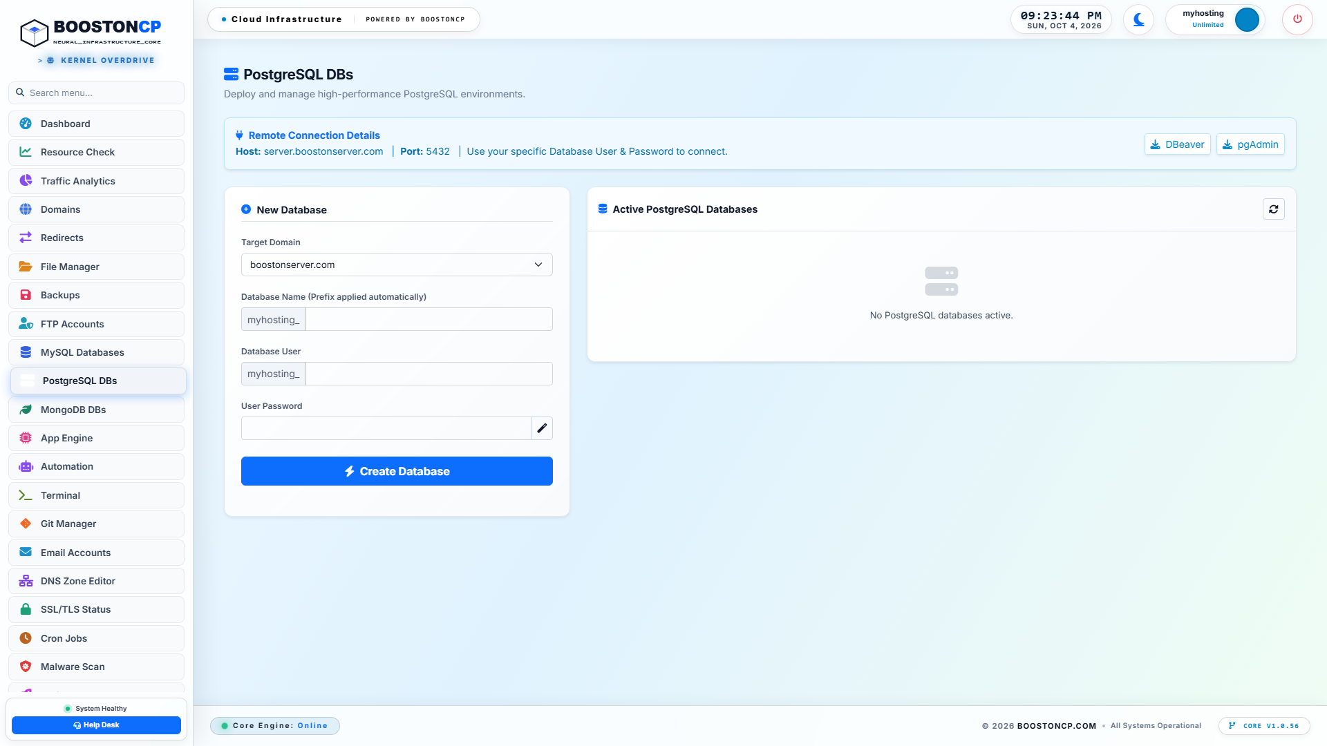 BoostonCP PostgreSQL Databases Overview
