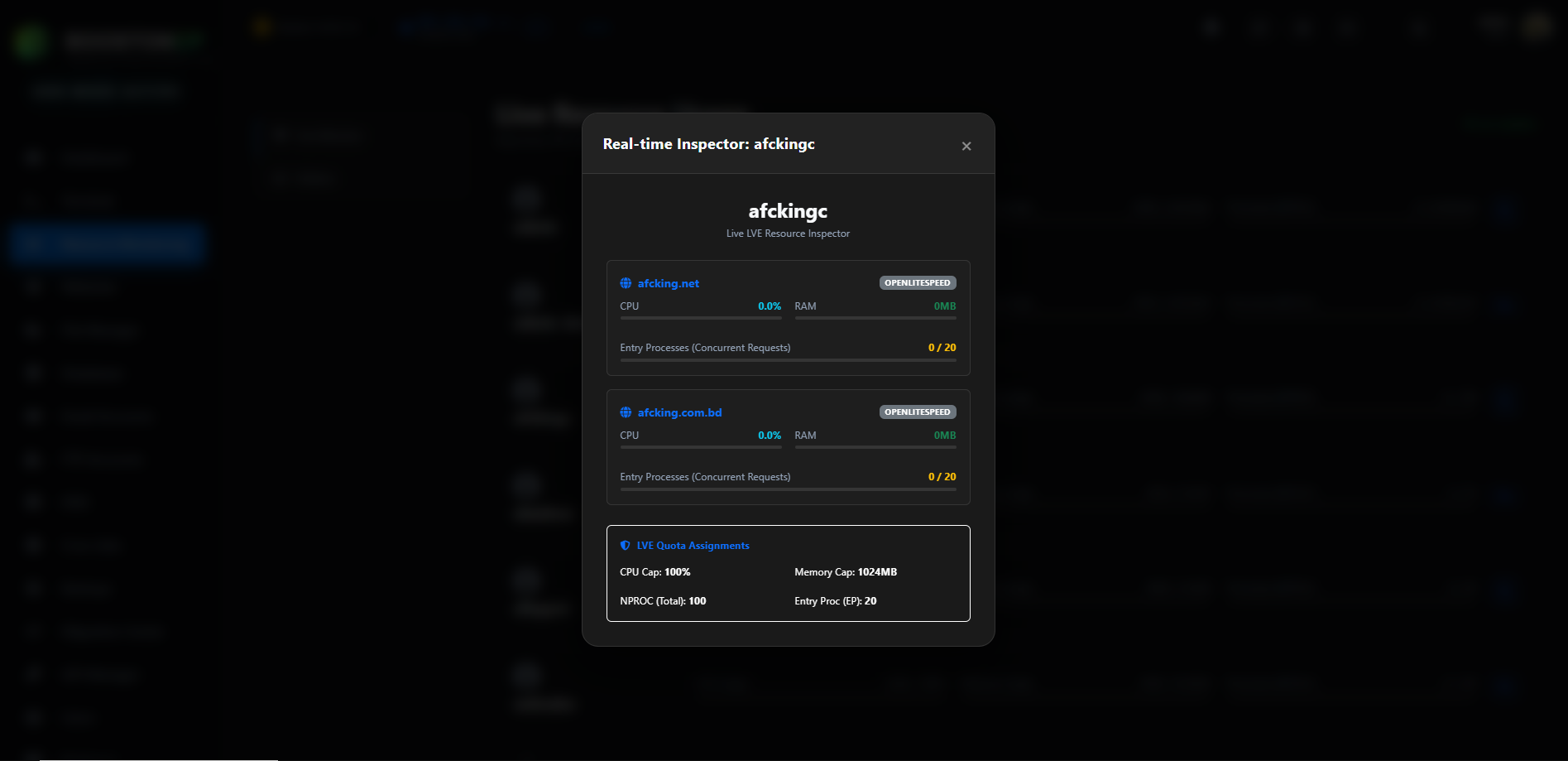 BoostonCP Native Resource Monitor Interface