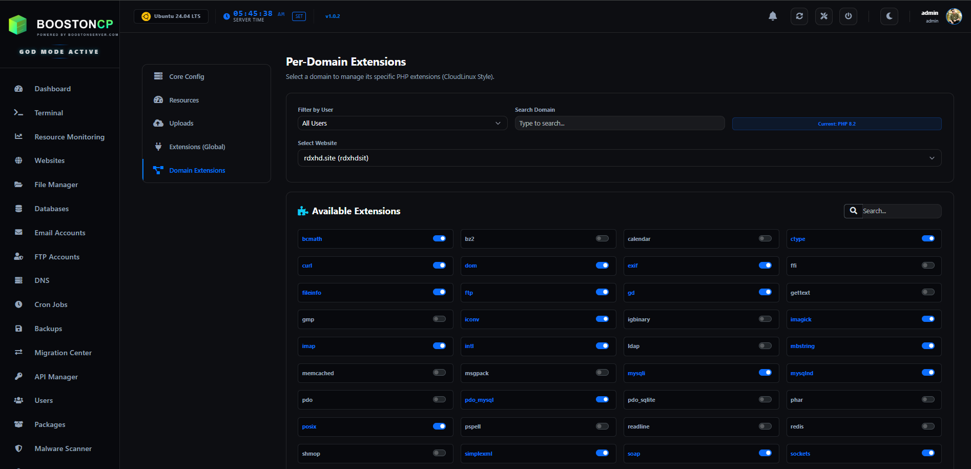 BoostonCP Native Resource Monitor Interface