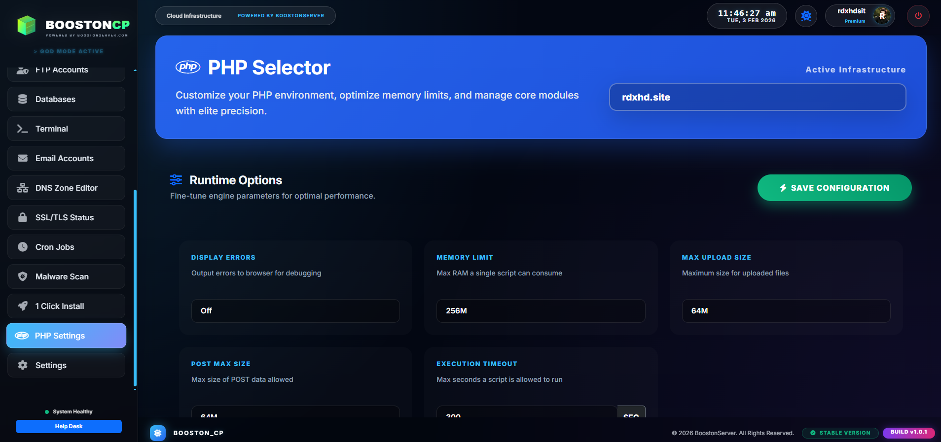 BoostonCP Native Resource Monitor Interface